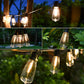 2Pcs 5M 20-LED Solar Outdoor Dimmable Festoon String Light