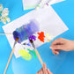 2Pcs Acrylic Painting Palette Transparent Color Mixing Board for Watercolor Acrylic Oil Paint