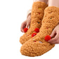 Women's Sherpa Fleece Slipper Socks Cozy Indoor Socks Warm Plush Socks