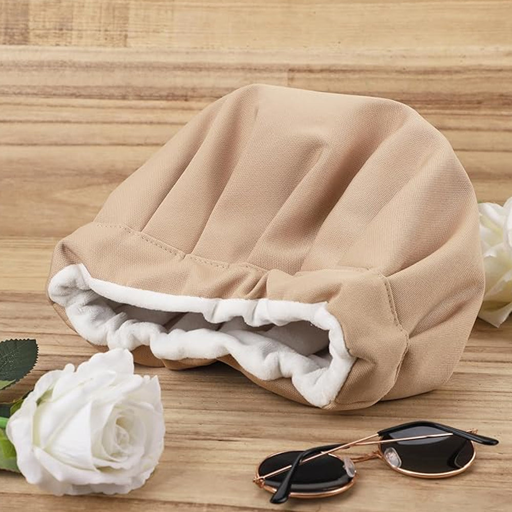 Reusable Castor Oil Pack Hat Eye Mask with Adjustable Elastic Strap