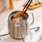 2L Stainless Steel Oil Strainer Storage Pot with Filter Mesh and Cover