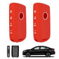 2 PCS Light Silicone Car Key Cover Cases Compatible with Mazda CX-3 CX-4 CX-5 CX-30
