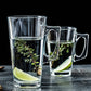 2 Pack 440ml Thick Glass Mugs for Juice Drinks Wine for Home and Office
