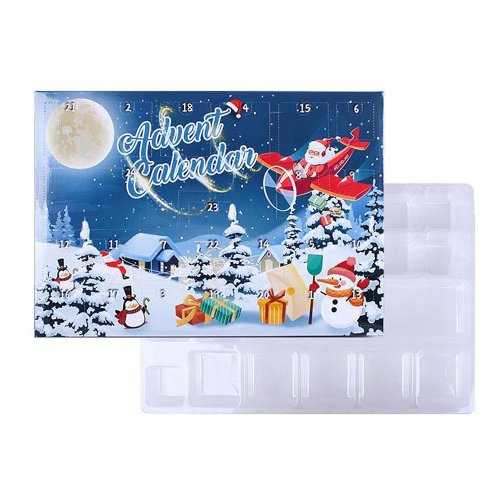 Christmas Calendar 24 Days of Wooden Brain Teaser Puzzles Toys Kit