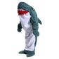Flannel Cartoon Shark Wearable Hoodie Sleeping Blanket