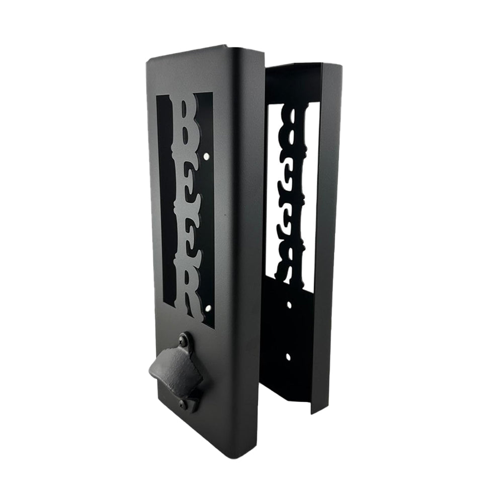 2-in-1 Wall Mounted Can Cooler Holder with Bottle Opener