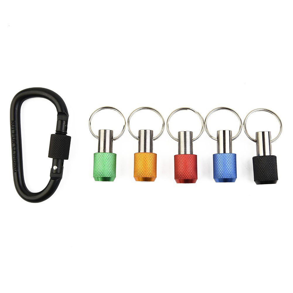 5Pcs 1/4inch Hex Shank Quick Release Keychain Screwdriver Bit Holder Set