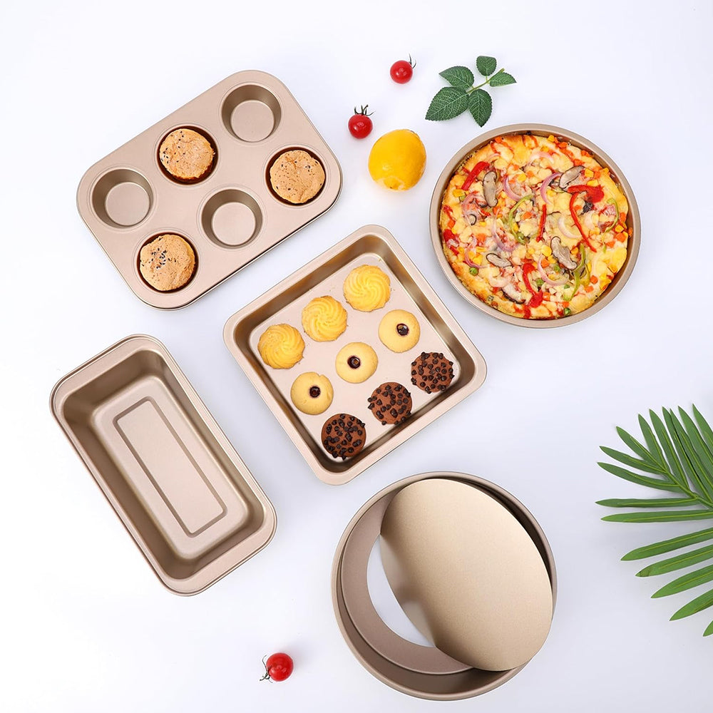 5Pcs Bakeware  Nonstick Oven Pan Set