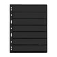 10 Sheet Black Double-Sided Stamp Album Collection Page with 9 Binder Hole