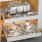 Pull Out Expandable Drawer Storage Rack for Kitchen
