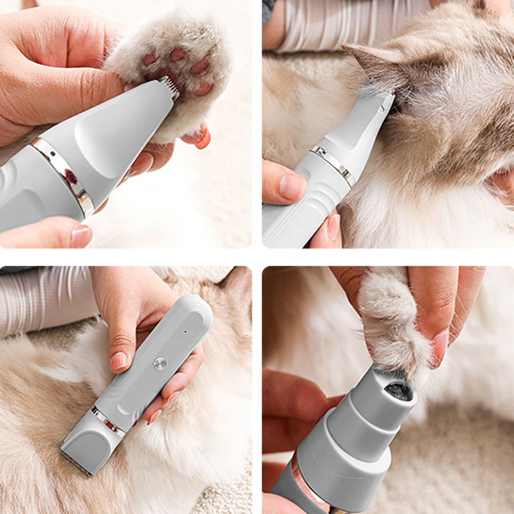 4-in-1 Dog Clipper Dog Grooming Kit with 4 Blade Heads