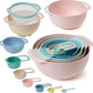 10Pcs Nested Mixing Bowls with Measuring Spoon
