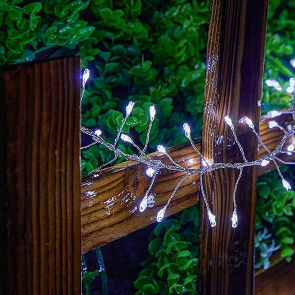 Solar String Lights Outdoor Waterproof Fairy Lights for Patio Balcony-Style 2
