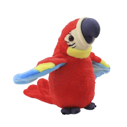 Sound Repeating Parrot Plush Sensory  Interactive Toy