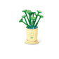 12Pcs Artificial Plants Decor Building Kits Toy for Kids and Adults