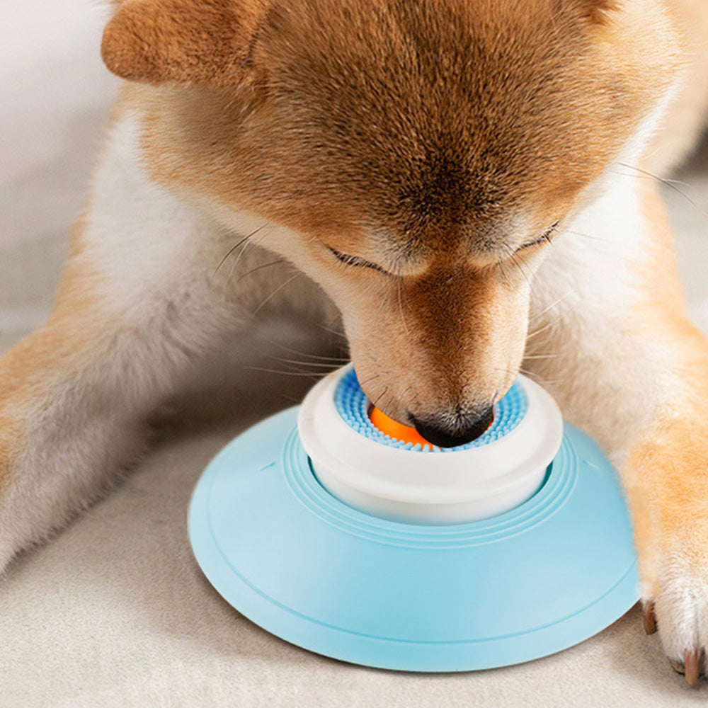 2Pcs Pet Slow Feeder Bowl Non-Slip Spherical Lick Bowl for Dogs and Cats