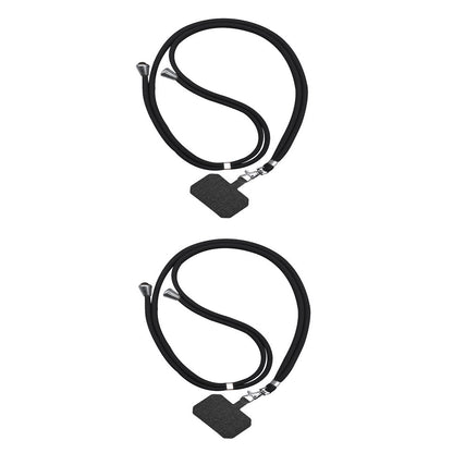2Pcs Mobile Phone Lanyard Adjustable Anti-lost Patch Neck Holder