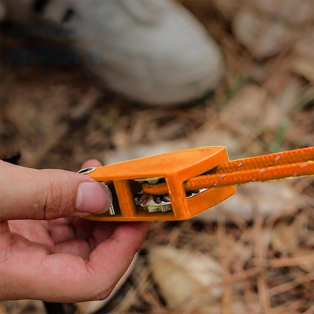 Portable Adjustable Fix Tent Pulley Camping Rope Quick Setup Outdoor Guy Lines For Canopy Kayak