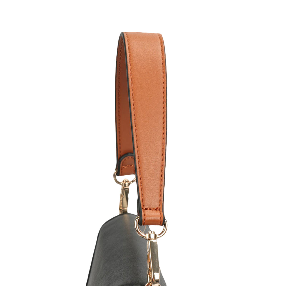 Faux Leather Handbag Shoulder Strap Replacement Accessory-Brown