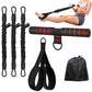 Pedal Resistance Band with Handle Adjustable Puller Exercise Bands for Home Gym Office