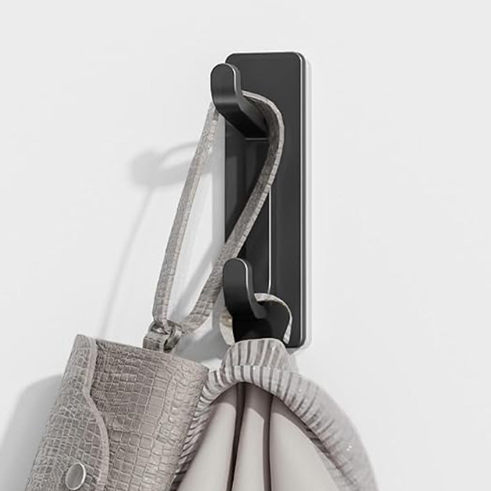 4 Pack Stainless Steel Double Adhesive Hooks with 3kg Capacity