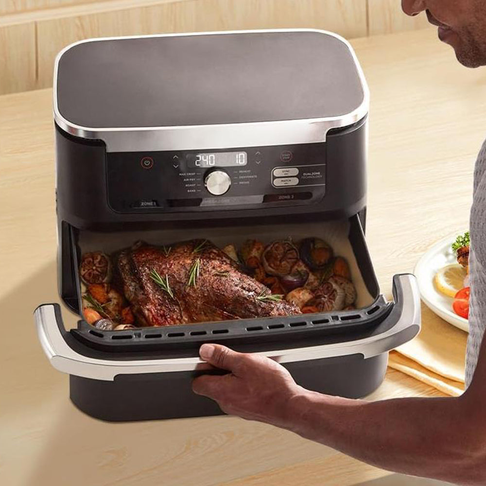 150Pcs Air Fryer Liners for Ninja Foodi Disposable Dual Liners Paper