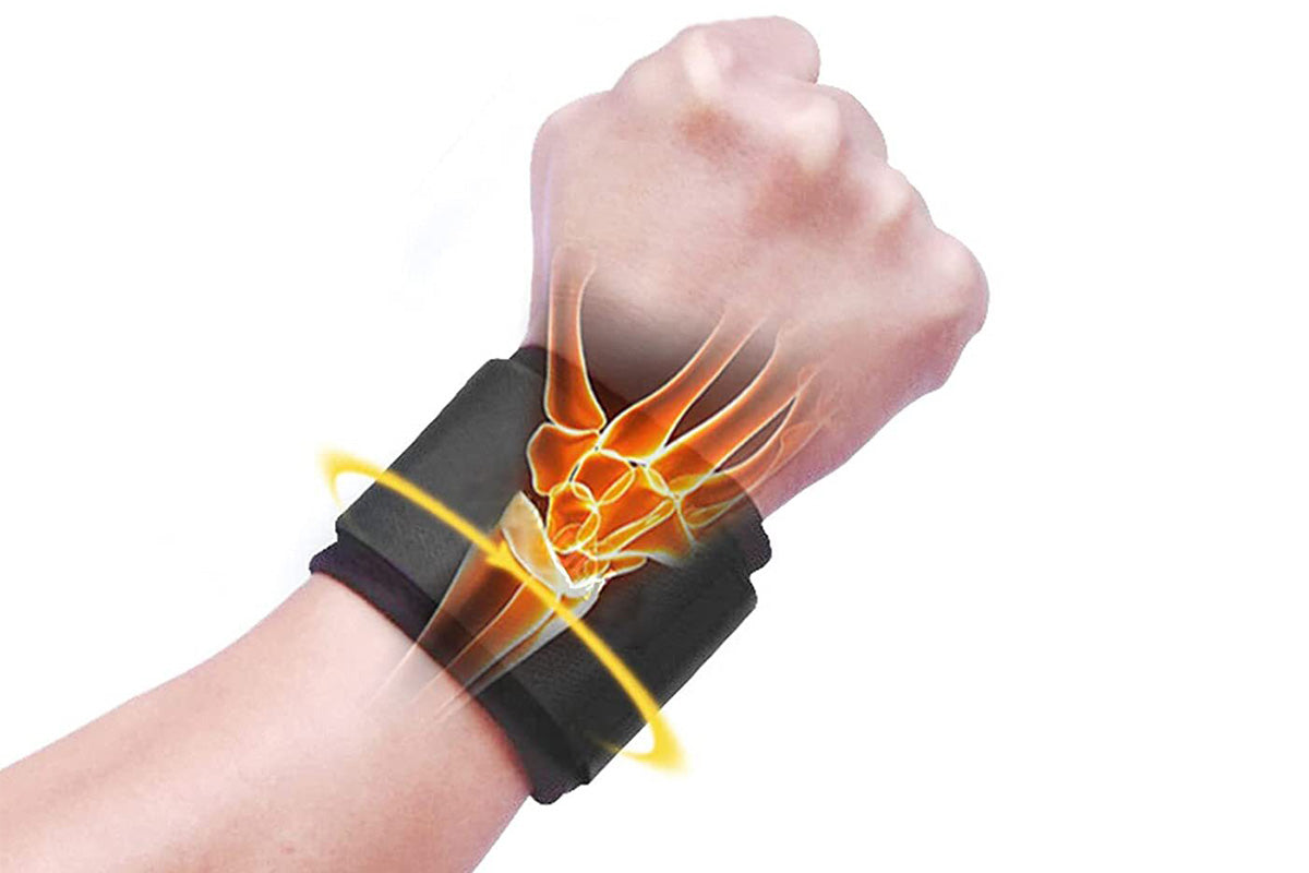 2 Pcs Wrist Compression Strap and Wrist Brace Support for Fitness Weightlifting