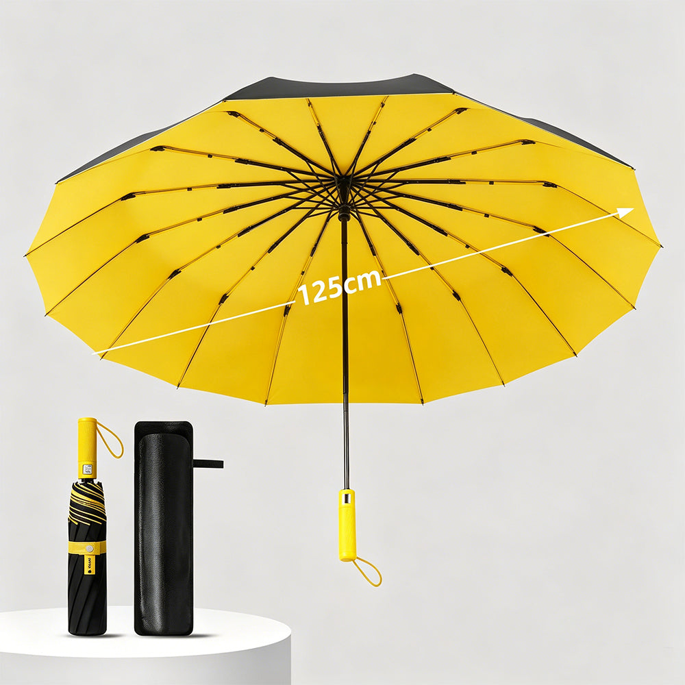 Large Automatic Umbrella Portable Windproof Folding Umbrella for Travel Outdoor