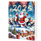 2025 Christmas Cow Advent Calendar Blind Box 24 Days Ornaments Set for Tree