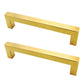 2X 12mm Square Stainless Steel Kitchen Cabinet and Door Handle