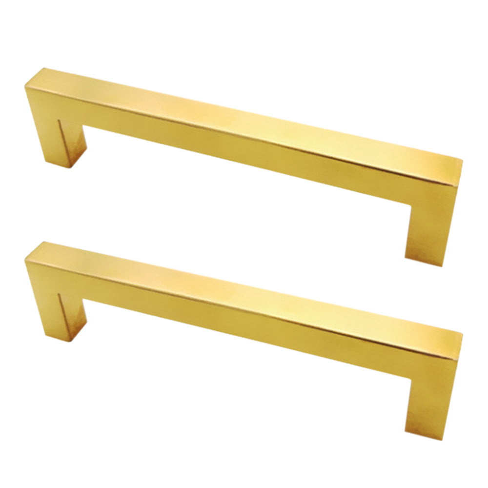 2X 12mm Square Stainless Steel Kitchen Cabinet and Door Handle