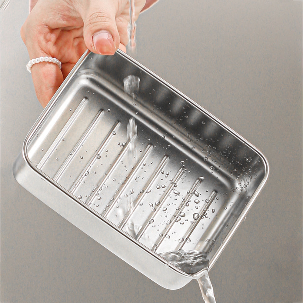 4Pcs Stainless Steel Airtight Food Storage Container with Lid for Refrigerator