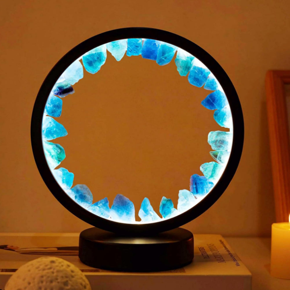 Energy Healing Glass Cluster Lamp