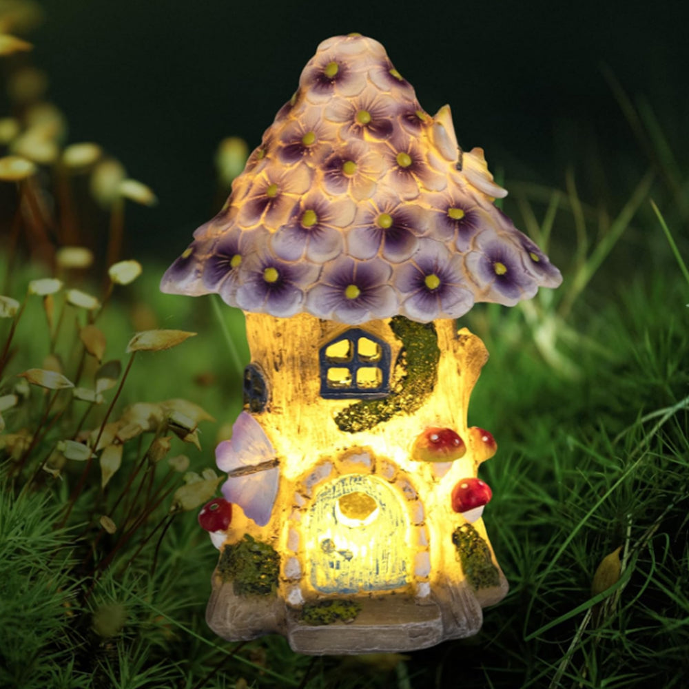 Outdoor Garden Mushroom House Solar Light Decoration