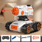 4WD Off-Roader 360-Degree Rotating Remote Control Tank Toy with Soft Bullets Shooting Cannon