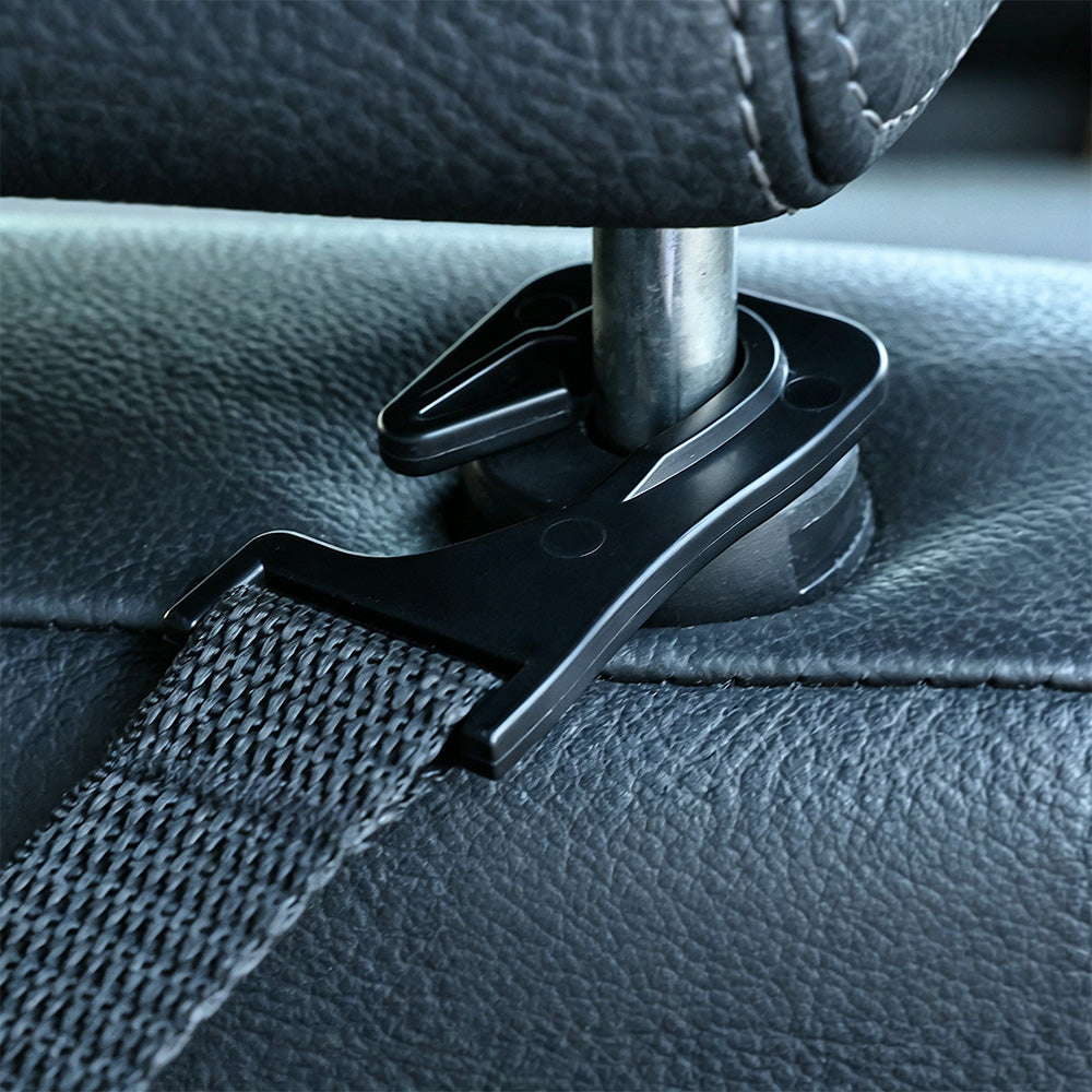 4Pcs Vehicle Headrest Hook Adjustable Multi Functional Cargo Hook for Most Cars
