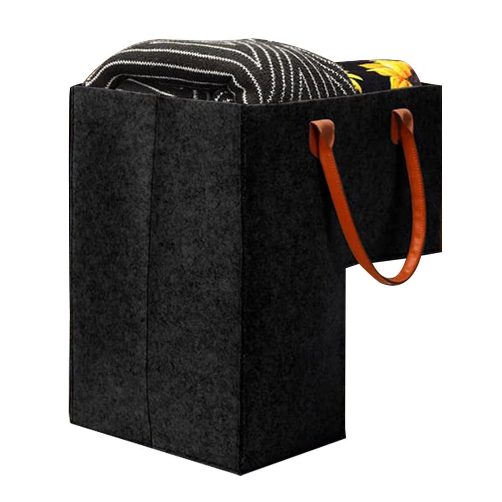 Foldable Storage Bag Durable Stair Step Basket with Handle