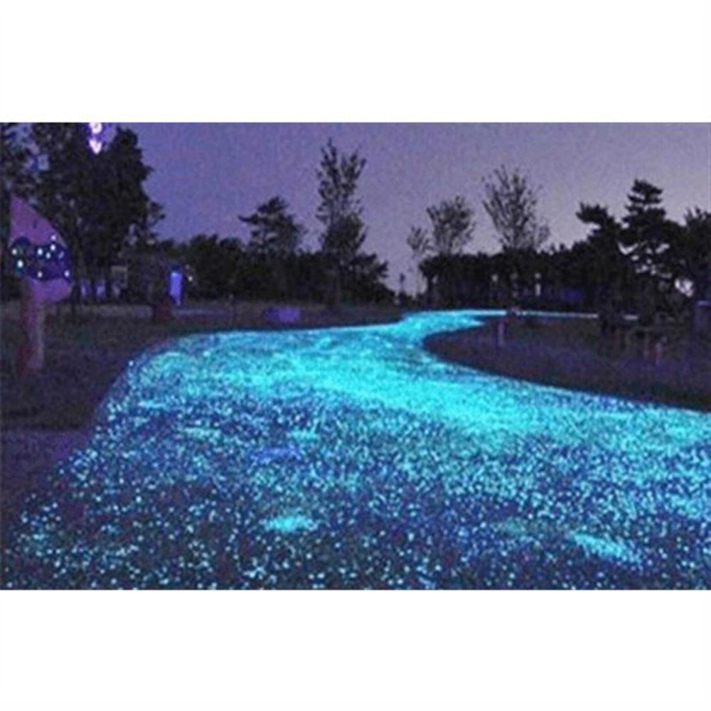 100Pcs Glow-in-the-Dark Pebbles-White