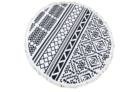 Microfibre Round Beach Towel Style 3