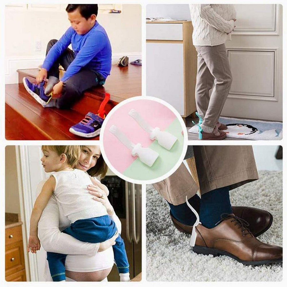 6Pcs Portable Lazy Shoe Lifting Helper Random Colour