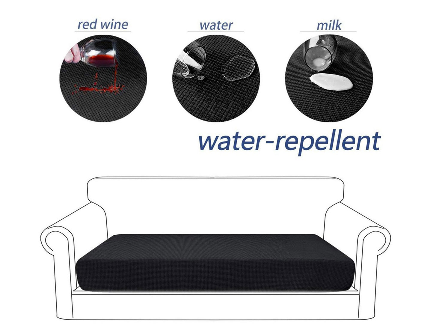 Water Repellent Sofa Seat Cushion Cover