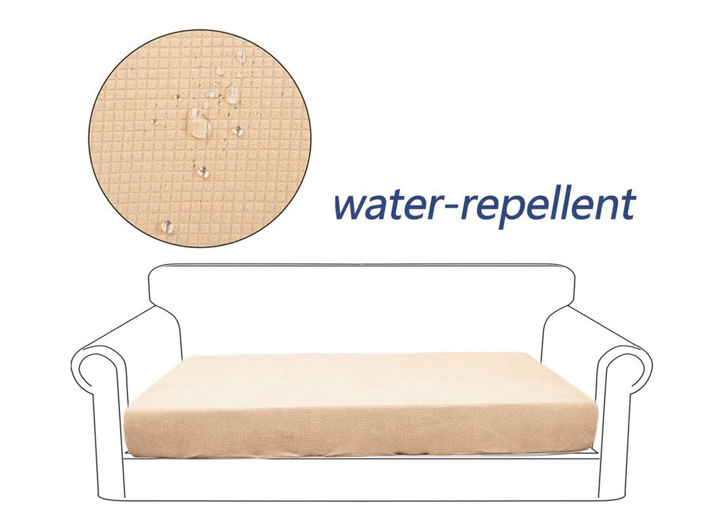 Water Repellent Sofa Seat Cushion Cover