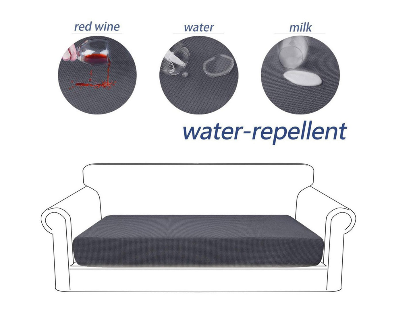 Water Repellent Sofa Seat Cushion Cover