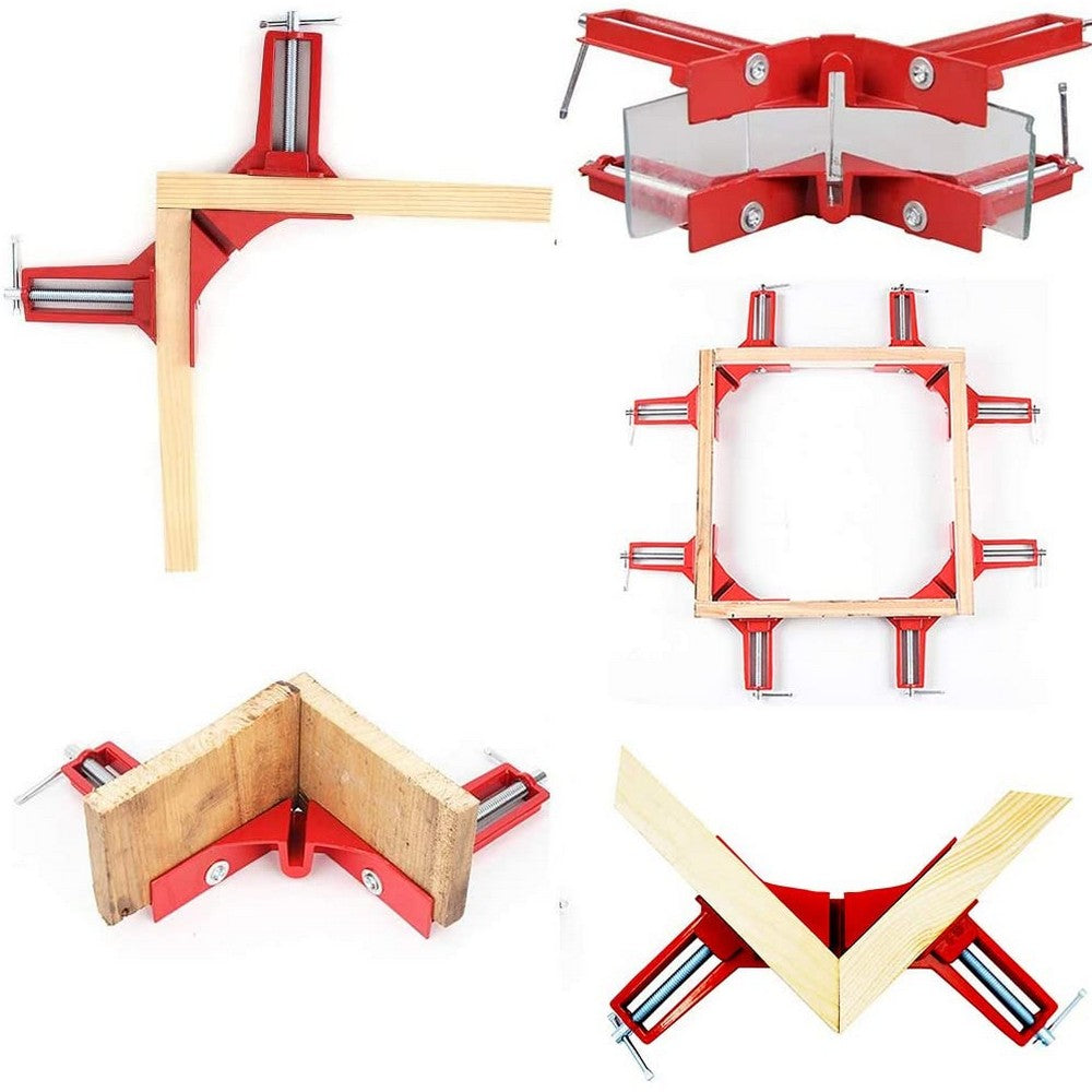 4Pcs Right Angle Clamp 90 Degree Corner Clamp DIY Woodworking Tool