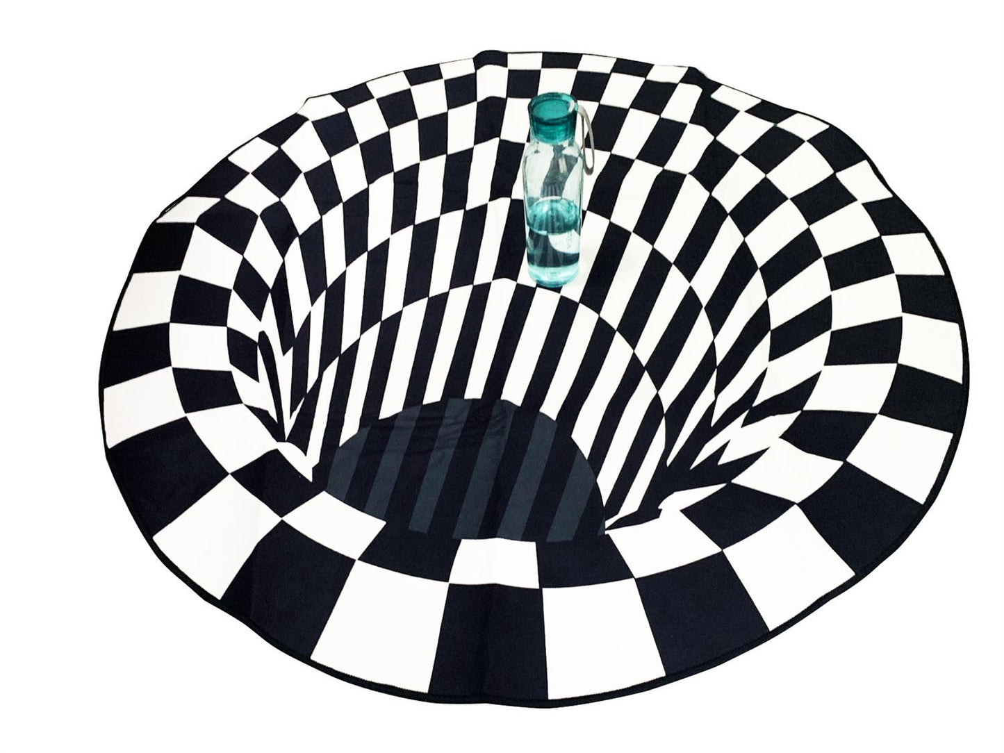 3D Optical Vortex Illusion Carpet Round Rug