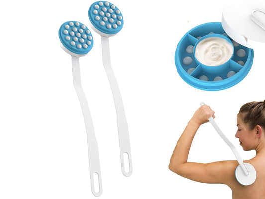 2 Pcs Bath Handheld Roll and Lotion Applicator