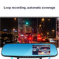 Full HD 1080P Car Rearview Anti Glare Blue Mirror Dual Lens Dash Cam Car Camera with 32G Memory Card