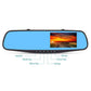 Full HD 1080P Car Rearview Anti Glare Blue Mirror Dual Lens Dash Cam Car Camera with 32G Memory Card