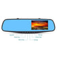Full HD 1080P Car Rearview Anti Glare Blue Mirror Dash Cam Dual Lens Car Camera with Night Vision Loop Recording