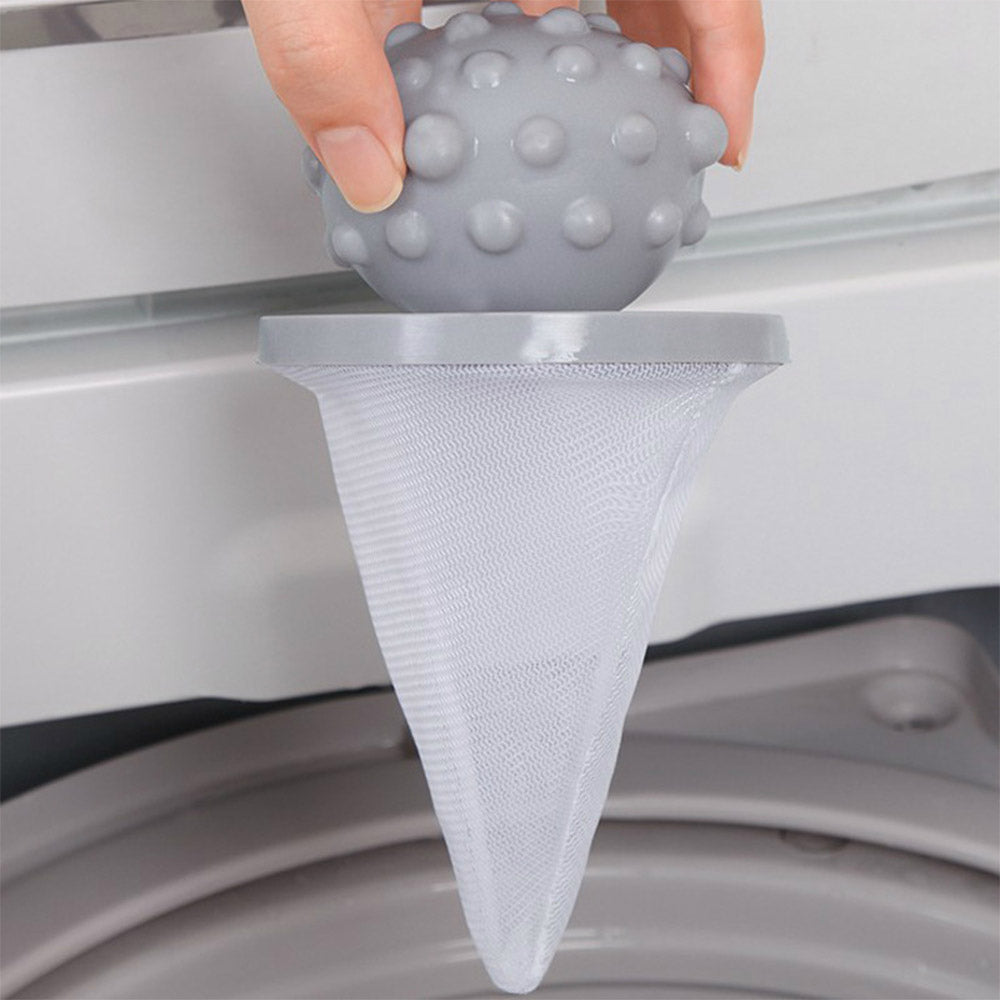 5-Pack Laundry Lint Catcher Mesh Bags Pet Hair Remover Reusable for Washing Machine